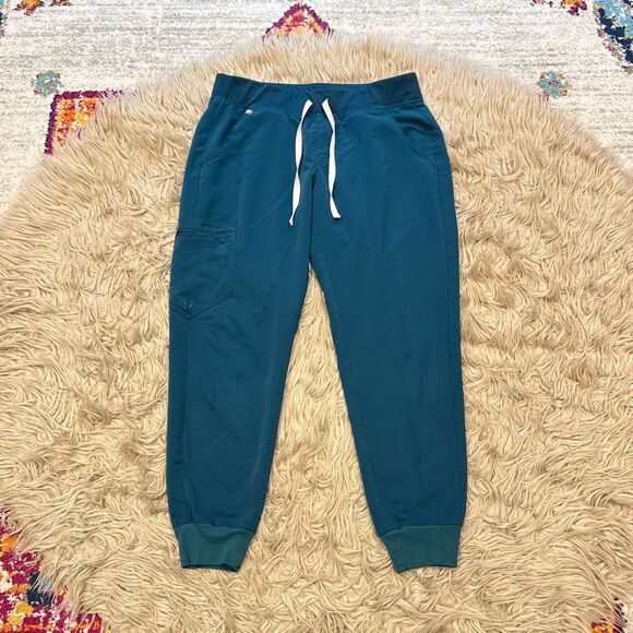 Figs scrub pants size petite medium Caribbean blue - Picture 1 of 6